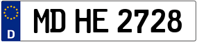 Trailer License Plate